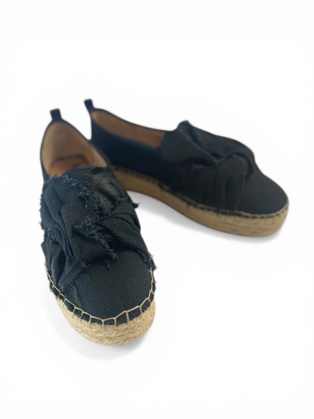 Sam Edelman Cabrera Platform Espadrille Slip-On in Black Size 8